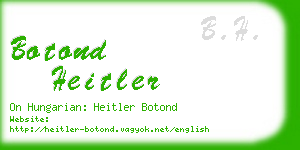 botond heitler business card